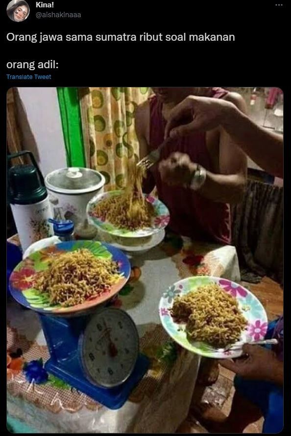 Meme ala netizen perihal keributan orang soal makanan ini bikin ngakak abis
